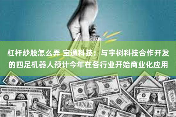 杠杆炒股怎么弄 宝通科技：与宇树科技合作开发的四足机器人预计今年在各行业开始商业化应用