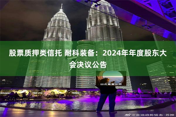 股票质押类信托 耐科装备：2024年年度股东大会决议公告